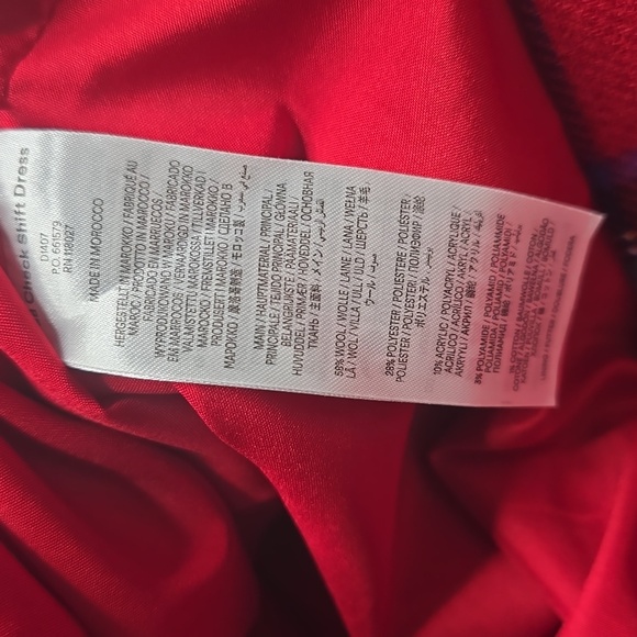 NWT Boden Eda Check Shift Dress Sz 10 - Picture 6 of 6